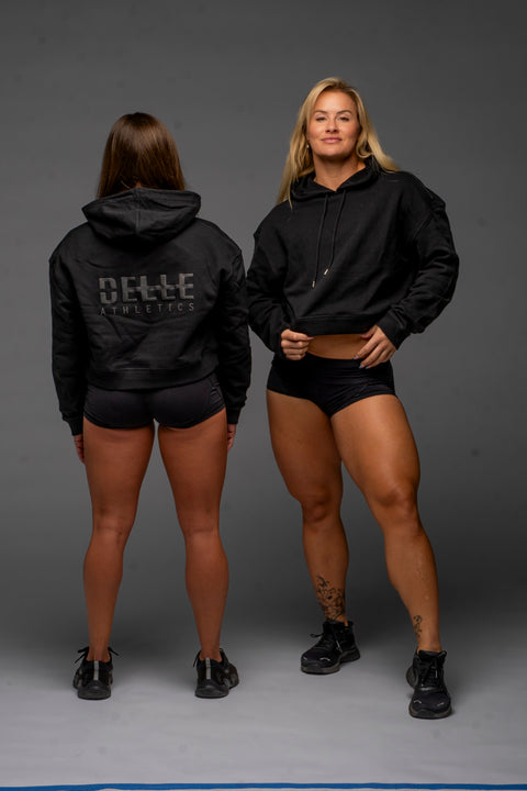 DELLE Athletics Women's Crop Hoodie by Dani Speegle