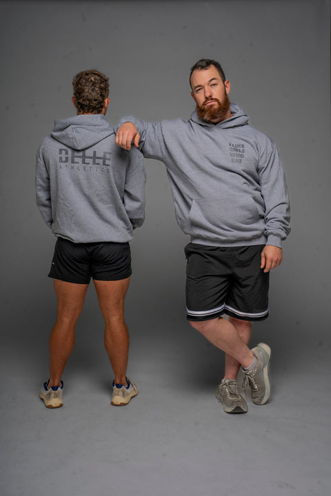 DELLE Athletics I Like Girls Who Eat Men's Hoodie by Dani Speegle