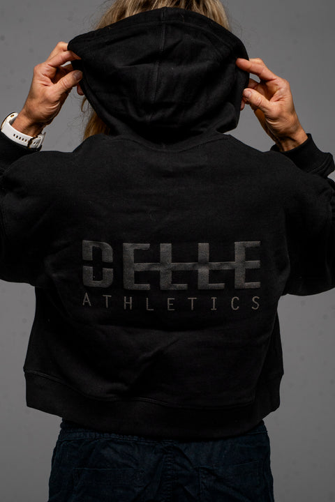 DELLE Athletics Women's Crop Hoodie by Dani Speegle